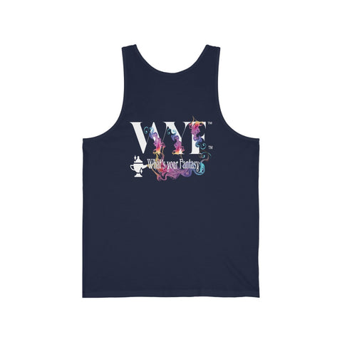 Image of Unisex(male/female)Custom Art Jersey Tank - Super soft - white letters