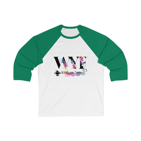 Image of Unisex 3/4 Sleeve Baseball Custom Art Tee
