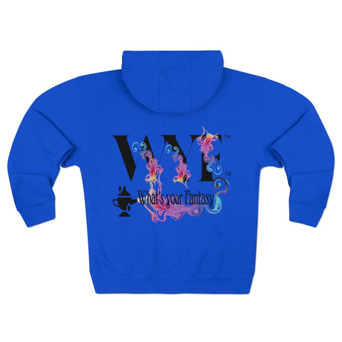 Image of Unisex Premium Full Zip Hoodie - black letters