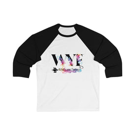 Unisex 3/4 Sleeve Baseball Custom Art Tee