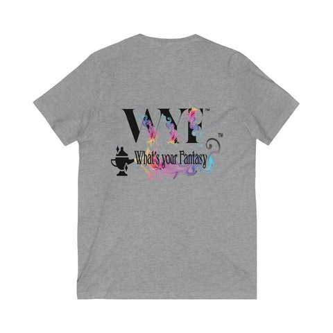 Image of Unisex Jersey Short Sleeve V-Neck Custom Art Tee