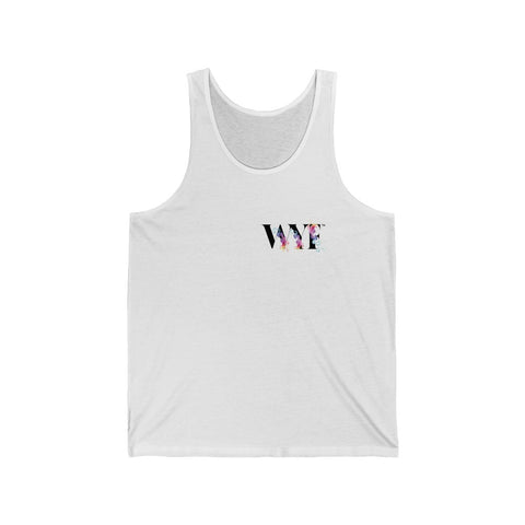 Image of Unisex (male/female) Custom Art Jersey Tank - Super soft- black letters