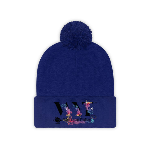 Image of Pom Pom Beanie - beautifully Embroidered