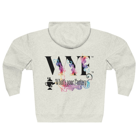 Image of Unisex Premium Full Zip Hoodie - black letters