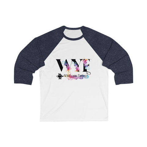 Image of Unisex 3/4 Sleeve Baseball Custom Art Tee