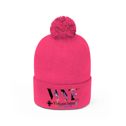 Image of Pom Pom Beanie - beautifully Embroidered