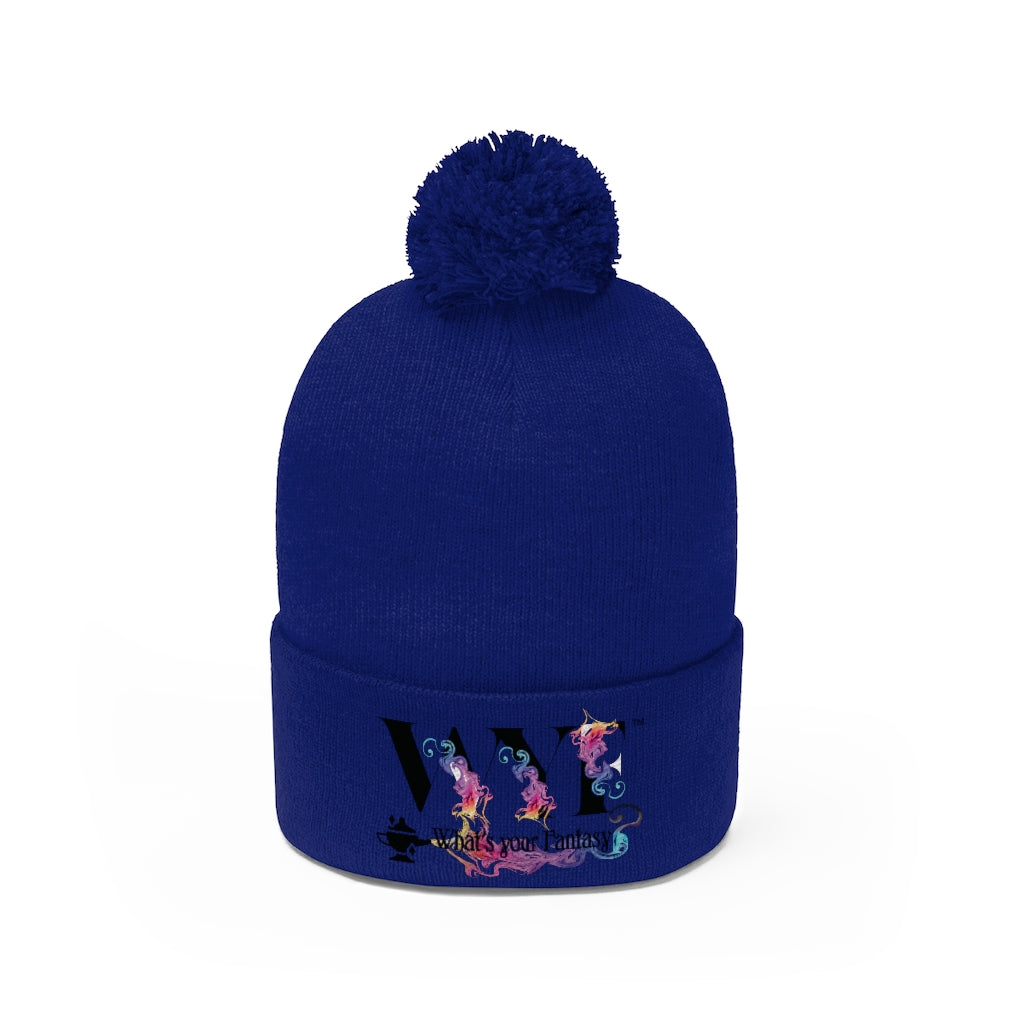 Pom Pom Beanie - beautifully Embroidered