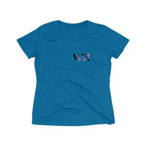 Women's Short Sleeve Heather Wicking Tee - Best Great Quality T-shirts