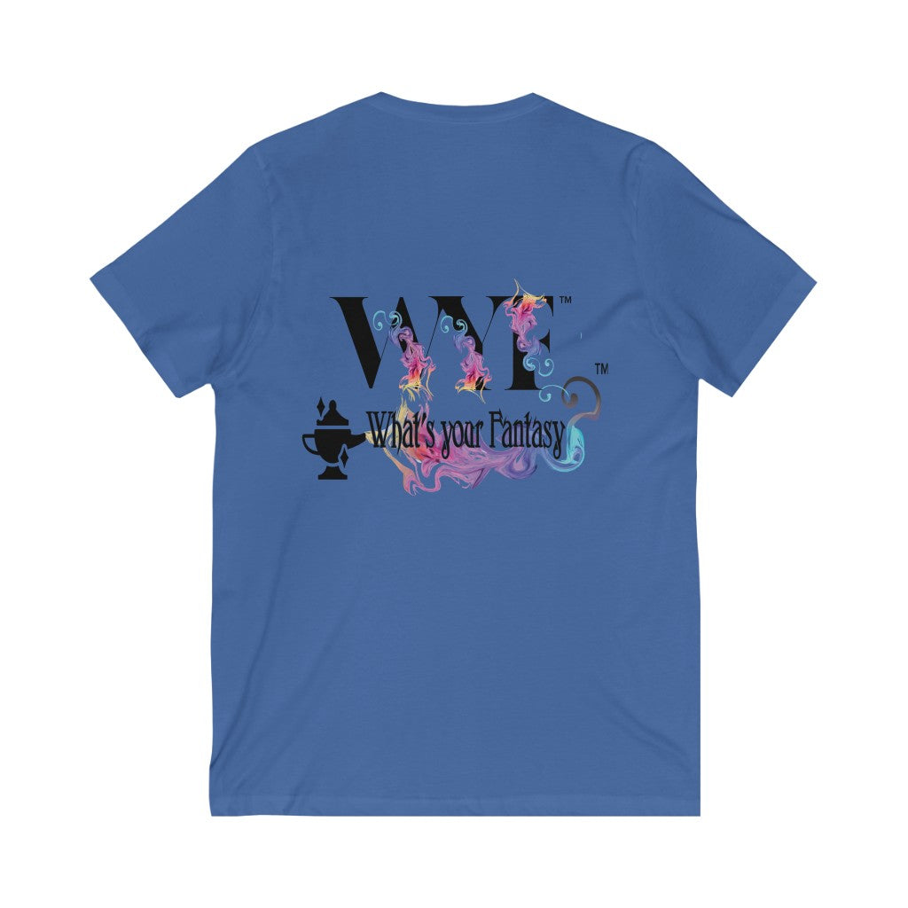 Unisex Jersey Short Sleeve V-Neck Custom Art Tee