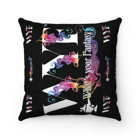 Faux Suede Square Custom Art Pillow ( 4 sizes )