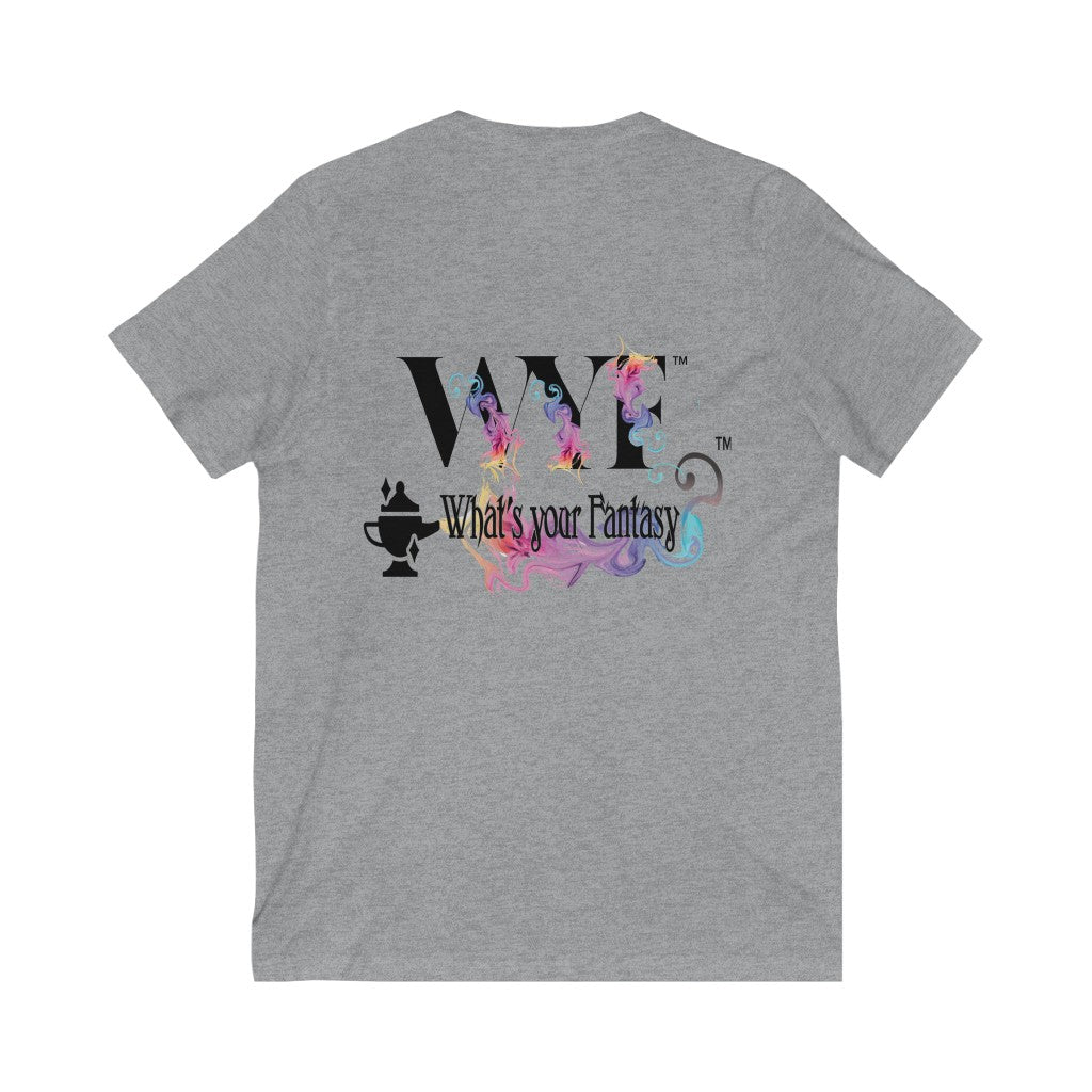 Unisex Jersey Short Sleeve V-Neck Custom Art Tee