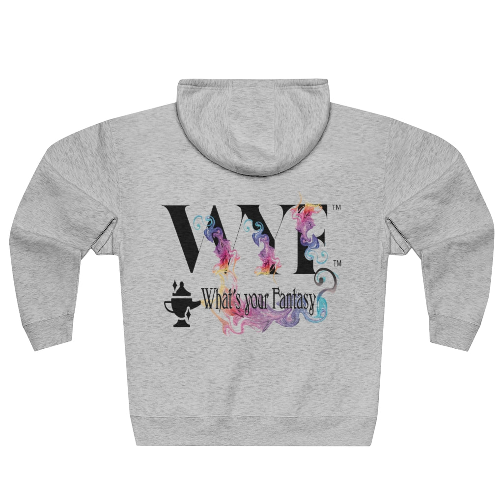 Unisex Premium Full Zip Hoodie - black letters