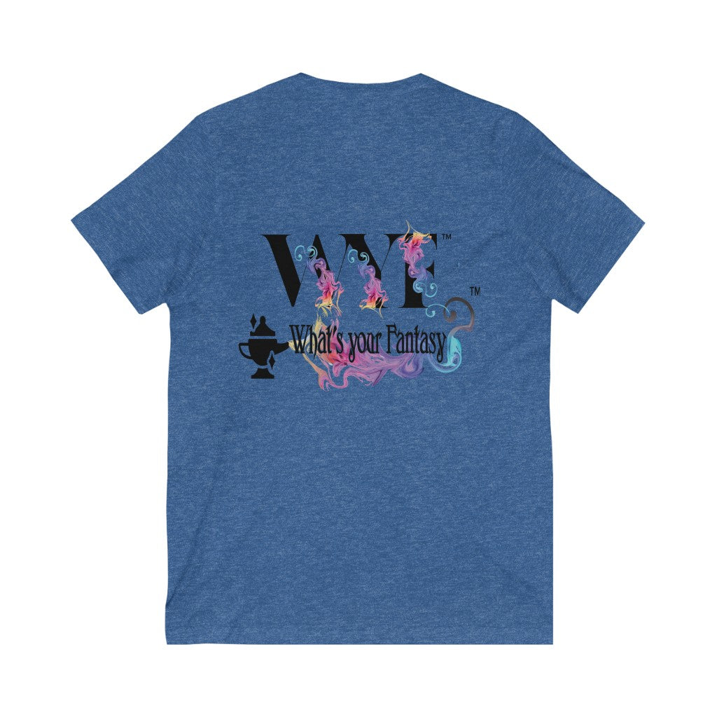 Unisex Jersey Short Sleeve V-Neck Custom Art Tee