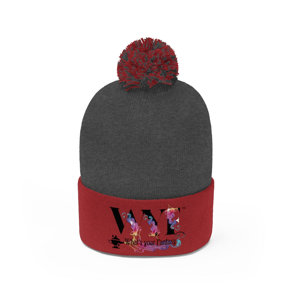 Pom Pom Beanie - beautifully Embroidered