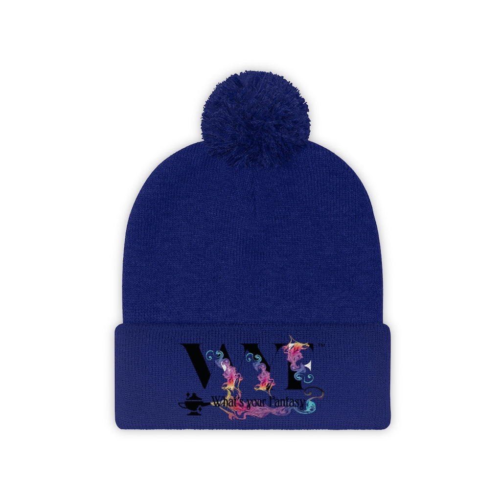 Pom Pom Beanie - beautifully Embroidered
