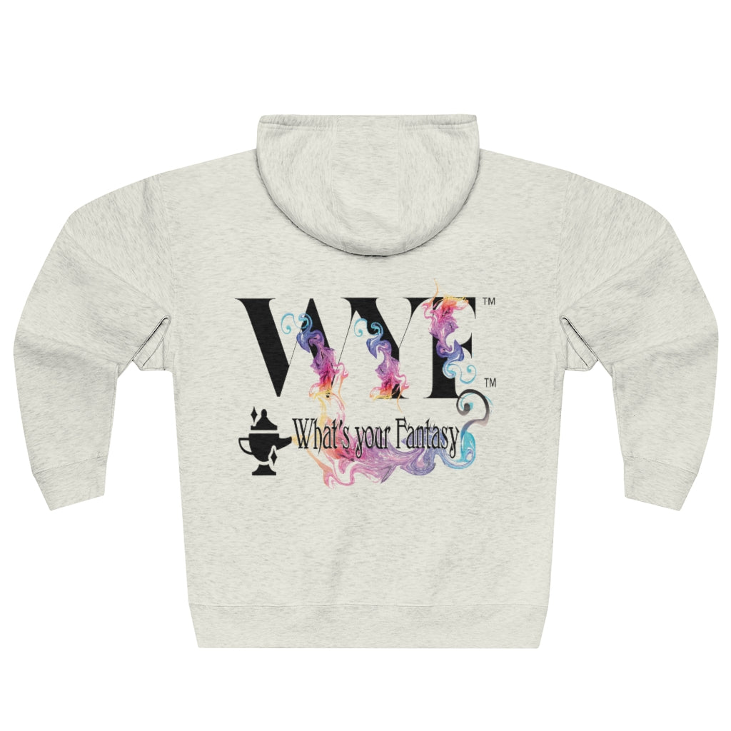 Unisex Premium Full Zip Hoodie - black letters