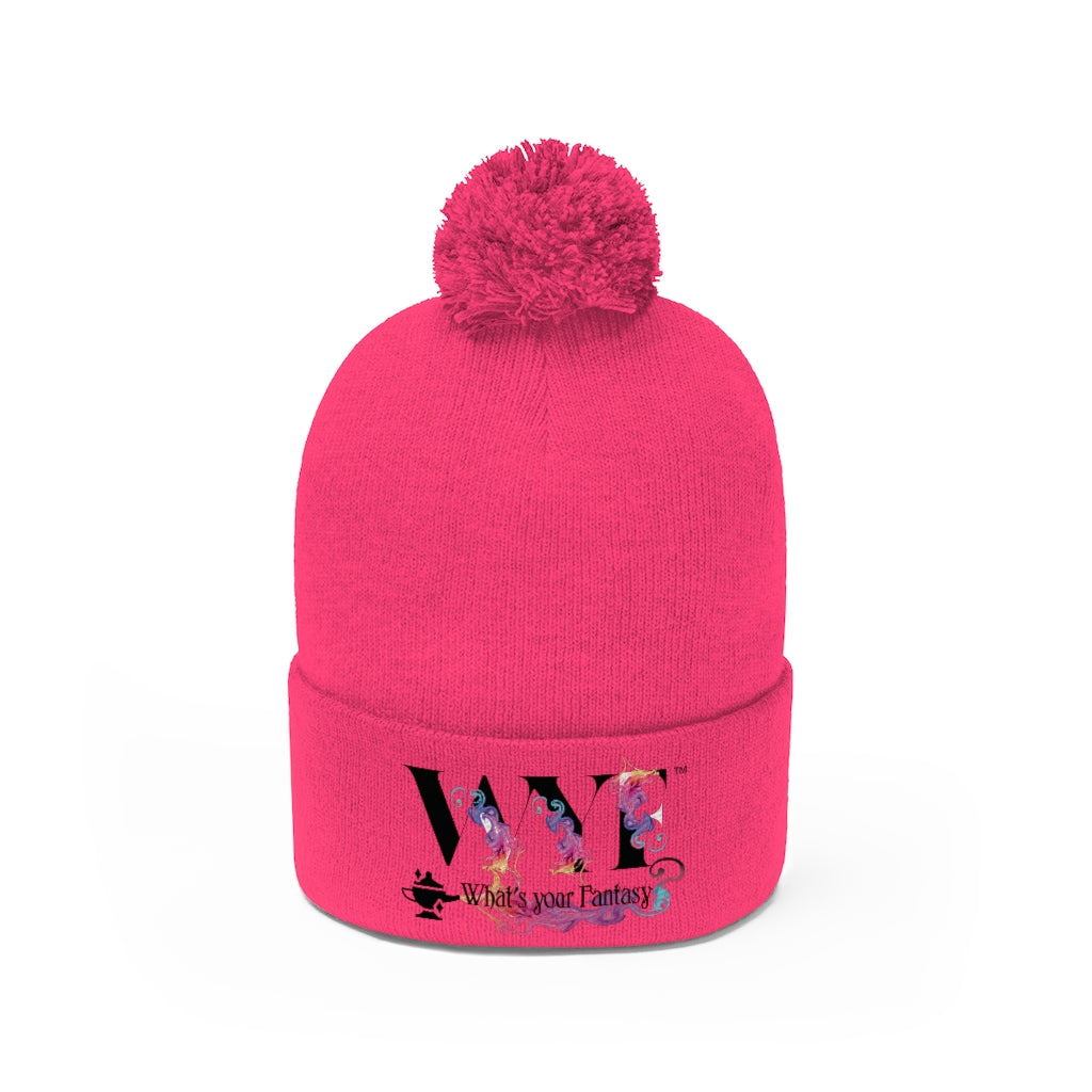 Pom Pom Beanie - beautifully Embroidered